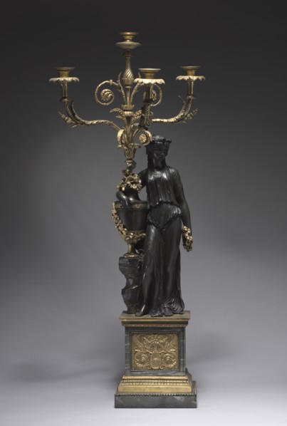Candelabrum, c. 1780-1785. Attributed to Pierre Philippe Thomire (French, 1751-1843), Clodion