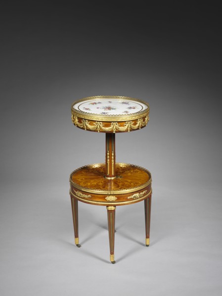 Worktable (Bureau de Toilette), c. 1755-1785. Martin Carlin (French, 1730-1785). Wood marquetry
