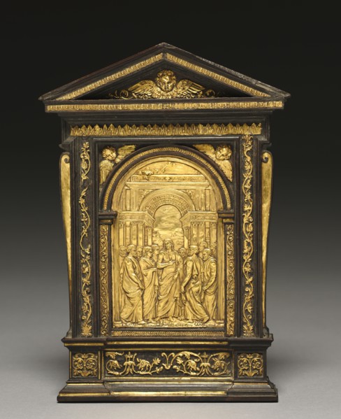 Pax with Christ Appearing to the Apostles, late 1500s. Cast after a model by Valerio Belli