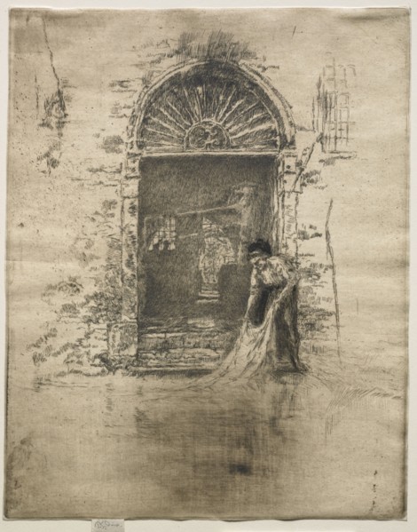 The Dyer. James McNeill Whistler (American, 1834-1903). Etching and drypoint