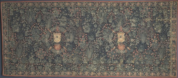 Millefleurs Tapestry with Medici Coat of Arms, 1520s. Netherlands, Hainault, early 16th century.