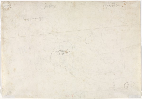 Sketch for a Landscape (verso), 1827. Jean Baptiste Camille Corot (French, 1796-1875). Graphite;