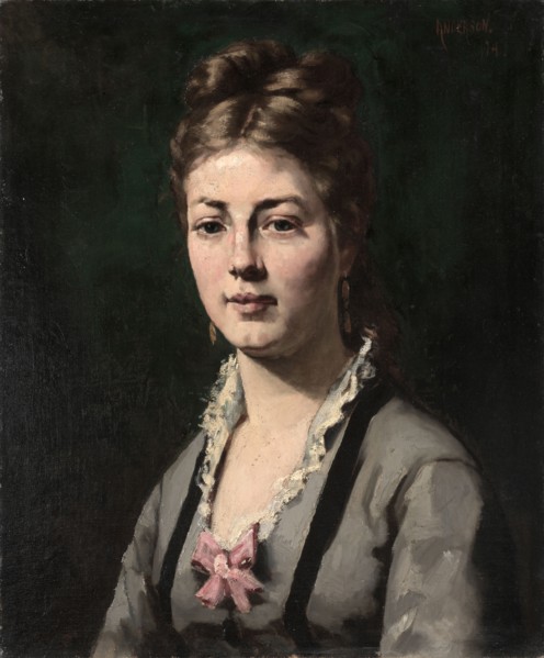 Portrait of a Woman, 1874. Abraham Archibald Anderson (American, 1847-1940). Oil on canvas;