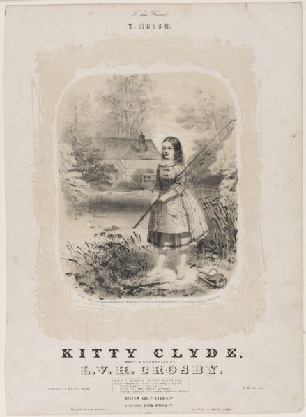 Kitty Clyde, 1854. America, 19th century. Lithograph