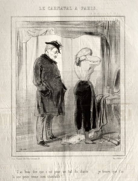 Carnaval, 1841-1843. Paul Gavarni (French, 1804-1866). Lithograph
