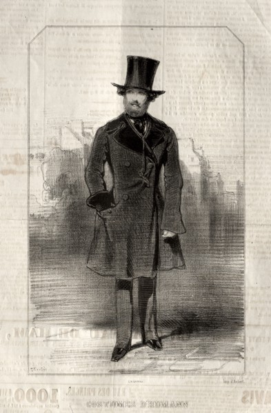 Costumes d' Humann, 1843. Paul Gavarni (French, 1804-1866). Lithograph