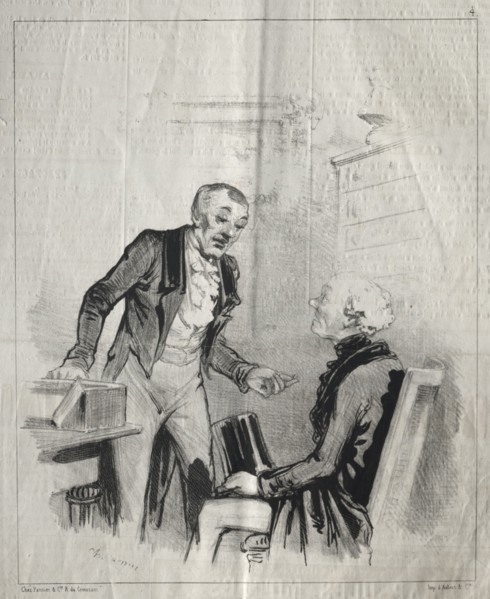 Les Malades et les medicins:  No. 4, Lew Homéopathes. Cham (French, 1818-1879). Lithograph