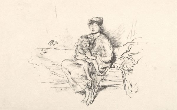 Mother and Child, No. 2, 1890. James McNeill Whistler (American, 1834-1903). Lithograph
