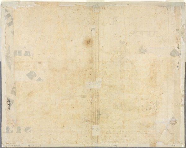 Sketches of Windows and Pilasters of the Attic Storey of the Collegio di Propaganda Fide (verso),