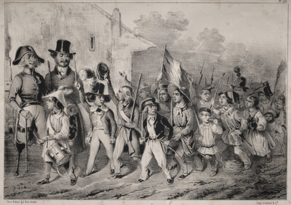 Actualités:  Bon!  Les moutards en veulent sussi!  quand on parle de guerre!  comme toute ca prend