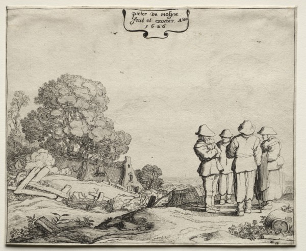 Landscapes, 1626. Pieter Molyn (Dutch, 1595-1661). Etching