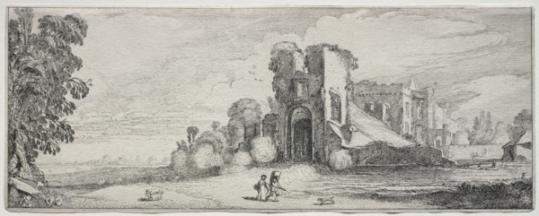 Landscapes and Ruins: Brederode Castle. Jan van de Velde (Dutch, 1593-1641). Etching