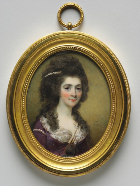 Portrait of a Woman, called Mrs. Close, 1786. Horace Hone (British, 1756-1825). Watercolor on ivory