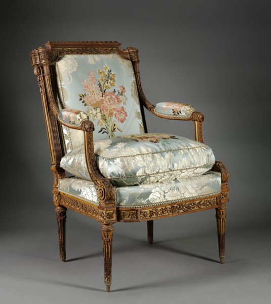 Armchair (Fauteuil), c. 1785. Nicolas-Denis Delaisement (French). Boxwood ; overall: 98.2 x 69.9 x