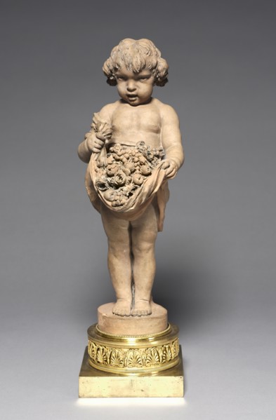 Child Carrying Fruit and Flowers, 18th-early 19th century. Clodion (French, 1738-1814). Terracotta;