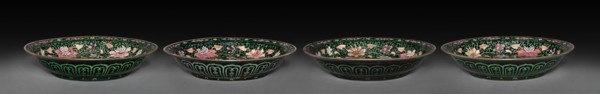 Set of Dishes, 1736-1795. China, Qing dynasty (1644-1912), Qianlong reign (1735-1795). Porcelain