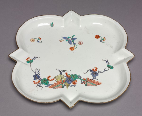 Tray, c. 1730. Chantilly Porcelain Factory (French). Soft-paste porcelain; overall: 22.6 x 22.9 cm