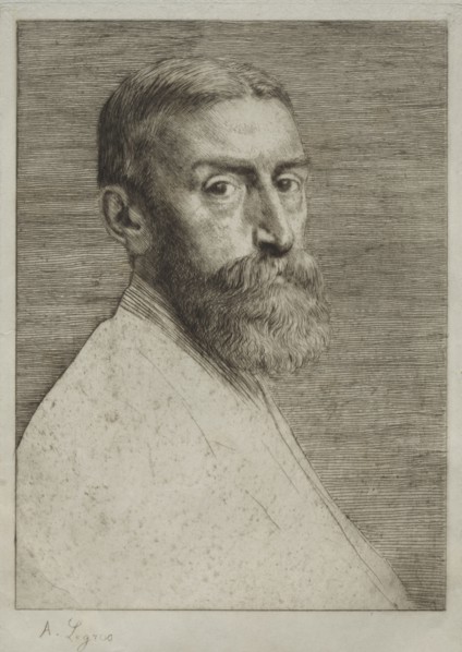 Sir E. J. Poynter. Alphonse Legros (French, 1837-1911). Etching and drypoint