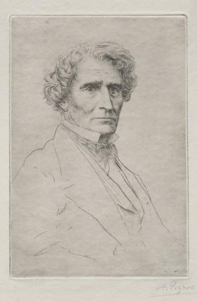 Hector Berlioz. Alphonse Legros (French, 1837-1911). Drypoint