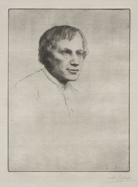 Alfred Stevens. Alphonse Legros (French, 1837-1911). Drypoint