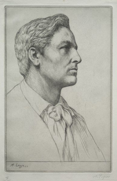Portrait of Sir Charles Holroyd. Alphonse Legros (French, 1837-1911). Drypoint