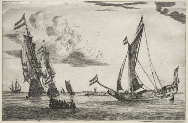 Marine. Abraham Zeeman (Dutch, c.1695/6-1754). Etching