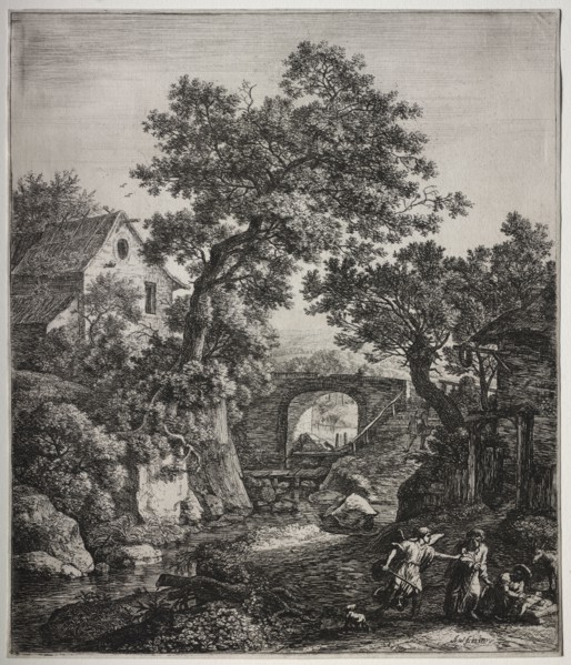 Sephora Circumcising Her Son. Anthonie Waterloo (Dutch, 1609/10-1690). Etching
