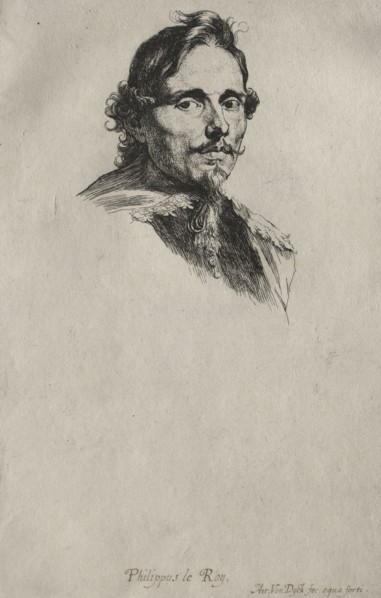 Portrait of Baron Philippe Le Roy. Anthony van Dyck (Flemish, 1599-1641). Etching