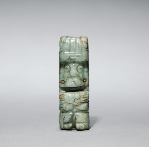 Figurine Pendant, c. 1200-1519. Mexico, Oaxaca, Mixtec style. Jade; overall: 6.1 x 2 x 2.3 cm (2