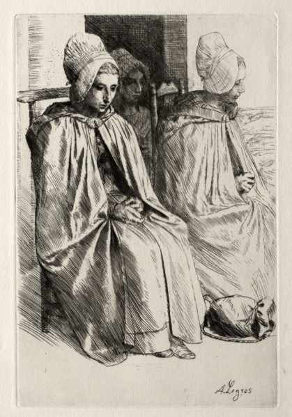 Peasant Woman in the Neighborhood of Boulogne. Alphonse Legros (French, 1837-1911). Etching and