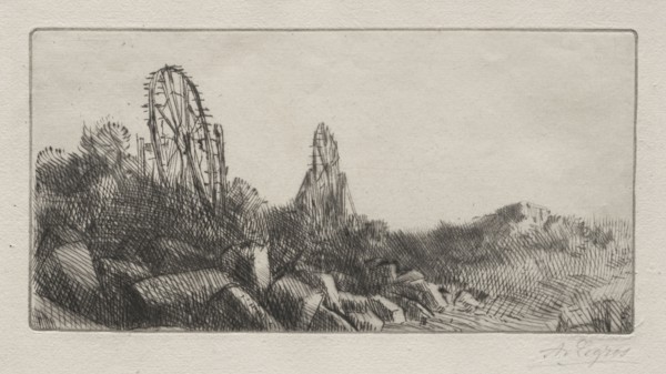 The Old Stone Quarries of Montrouge. Alphonse Legros (French, 1837-1911). Drypoint