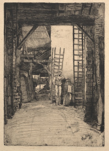 The Lime-burner, 1851. James McNeill Whistler (American, 1834-1903). Etching