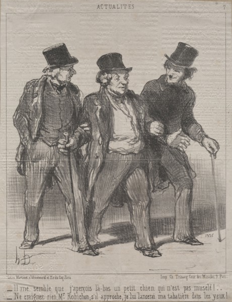 Published in le Charivari (23 July 1852): Actualities (No. 7): It seems to me that I notice a