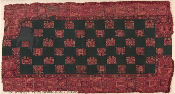 Mantle, c. 300 BC-AD 200. Peru, South Coast, Paracas, Cavernas Style, 3rd-2nd Century BC. Plain