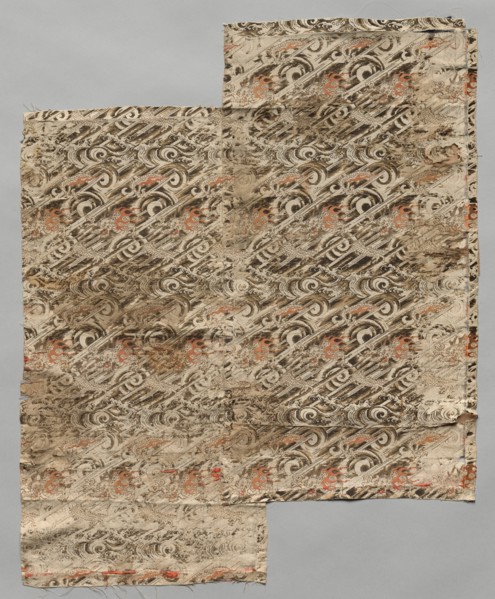 Brocaded Silk, 1700s. Japan, 18th century. Silk; average: 53.7 x 56.2 cm (21 1/8 x 22 1/8 in.)