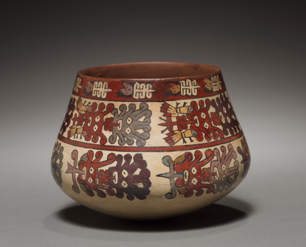Vessel with Abstract Heads, 100 BC-700. Peru, South Coast, Nasca style (100 BC-AD 700). Earthenware
