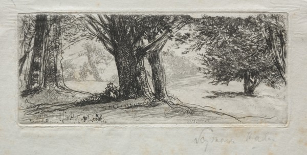 Holly Field. Francis Seymour Haden (British, 1818-1910). Etching