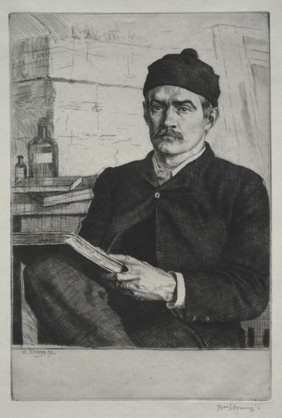 Self-Portrait, 1890. William Strang (British, 1859-1921). Etching