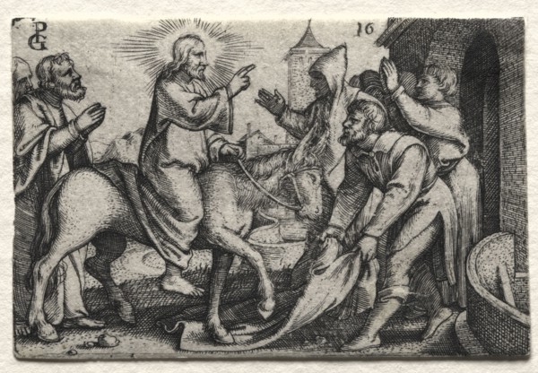 The Life of Jesus Christ:  Christ Entering Jerusalem, c. 1534-35. Georg Pencz (German, c.