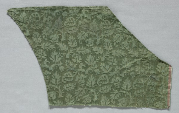 Silk Damask Fragments, 1500s. Italy, 16th century. Damask, silk; average: 19.3 x 32.5 cm (7 5/8 x