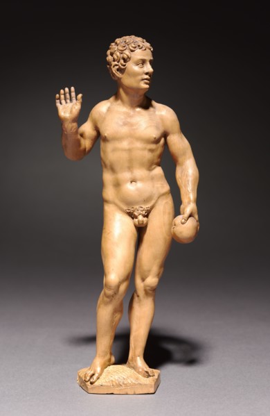 Adam and Eve (pair of statuettes), c. 1535. Daniel Mauch (German, 1477-1540). Boxwood; overall: 18