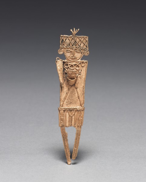 Tunjos (Votive Offering Figurine), c. 900-1550. Colombia, Muisca style, 10th-16th century. Cast