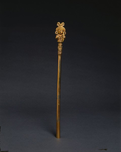 Lime Dipper, c. 1-800. Colombia, Calima region, Yotoco style, 1st-9th Century. Gold; overall: 22.8