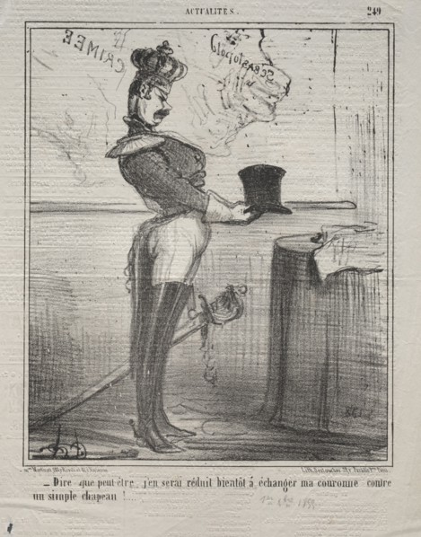 Published in le Charivari (1 December 1855): Actualities (No. 249): They say that I will soon be