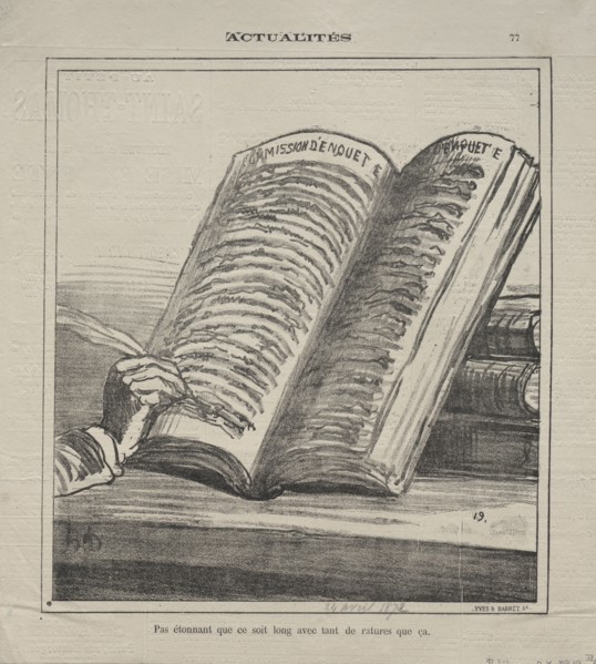 Published in le Charivari (24 April 1872): Actualities (No. 77): Do not be astonished that it is