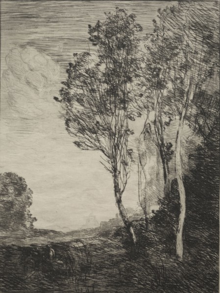 Souvenir of Italy, 1866. Jean Baptiste Camille Corot (French, 1796-1875), Cadart and Chevalier.