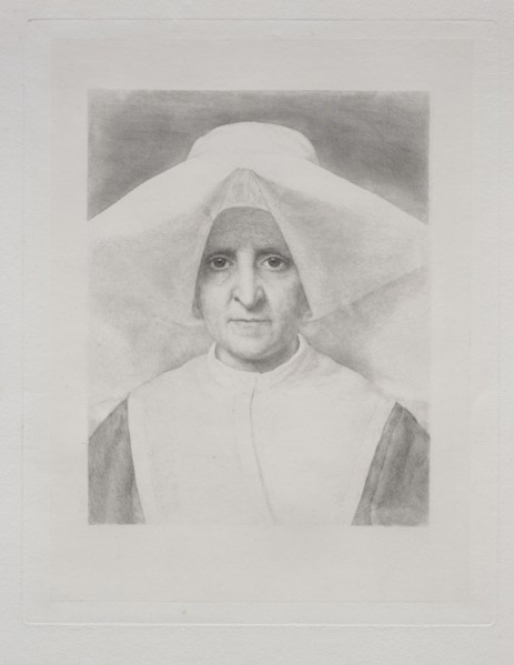 Sister Rosalie, Front View. Claude-Ferdinand Gaillard (French, 1834-1887). Engraving