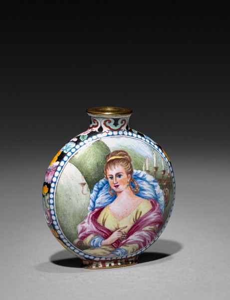 Snuff Bottle with Stopper, 1736-1795. China, Qing dynasty (1644-1912), Qianlong reign (1735-1795).