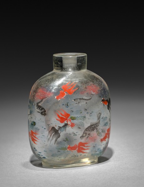 Snuff Bottle with Stopper, 1736-1795. China, Qing dynasty (1644-1912), Qianlong reign (1735-1795).