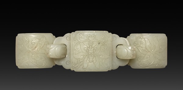 Buckle, 1800s-1900s. China, 19th-20th century. White jade; overall: 17.6 cm (6 15/16 in.).